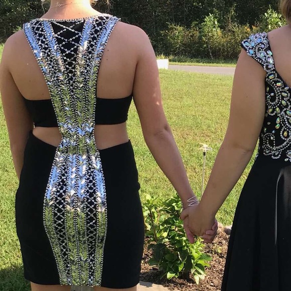 black formal dress